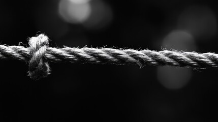 Suspended in Uncertainty: The Tension of a Thread as a Symbol of Risk and Security