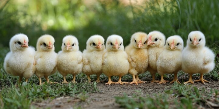 Free Range Broilers Roaming in a Lush Garden Setting: A Glimpse into Ethical Poultry Production