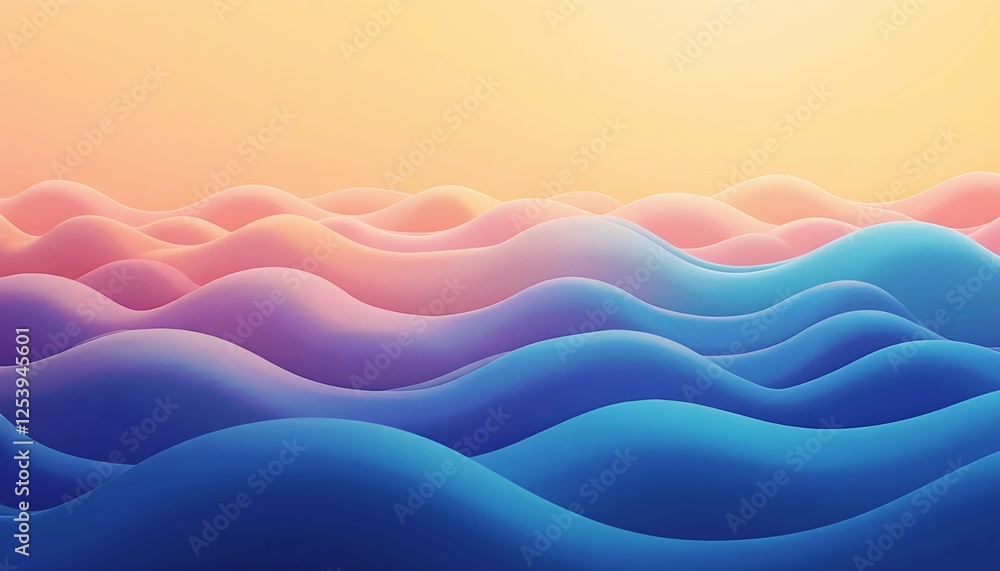 Fototapete abstract wave pattern gradient background