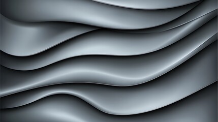 Gray fabric waves, abstract background
