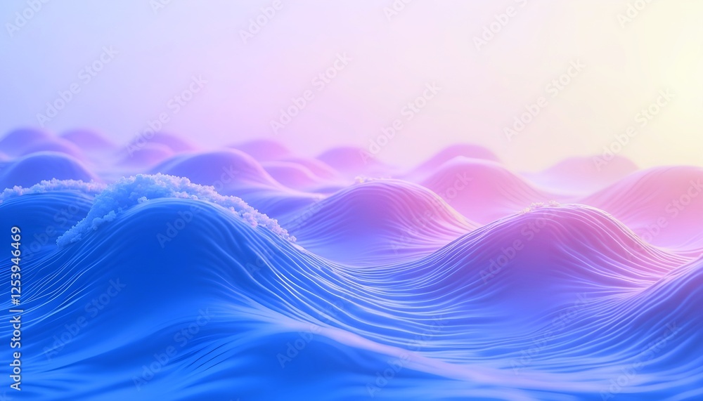 Poster abstract wave pattern gradient background