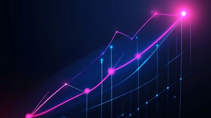 Abstract glowing curved line data flowchart on a dark background visualization of data