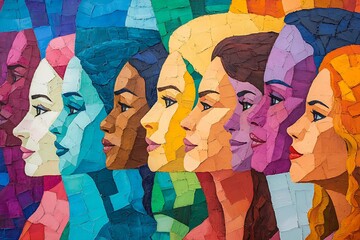 Vibrant women coming together for equality