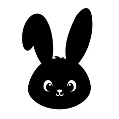 Obraz premium Minimalist Easter bunny
