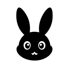 Obraz premium Minimalist Easter bunny