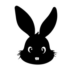 Obraz premium Minimalist Easter bunny