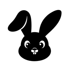 Obraz premium Minimalist Easter bunny