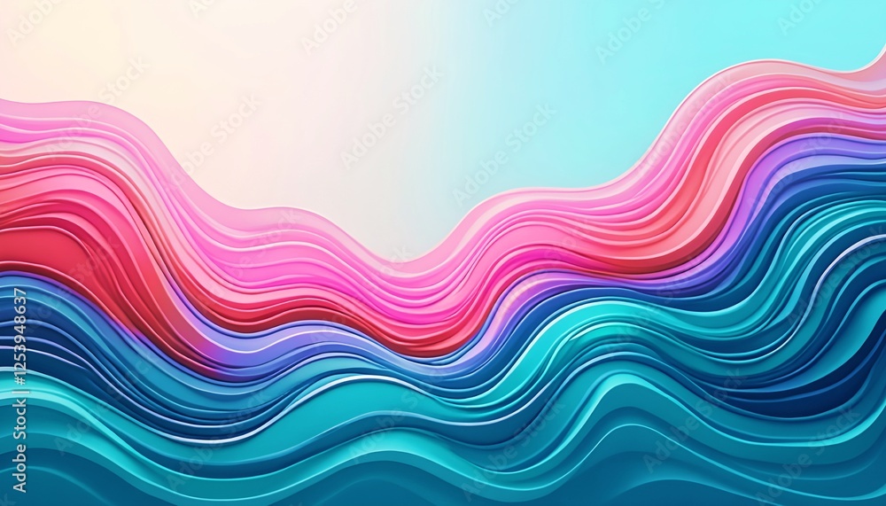 Fototapete abstract wave pattern gradient background