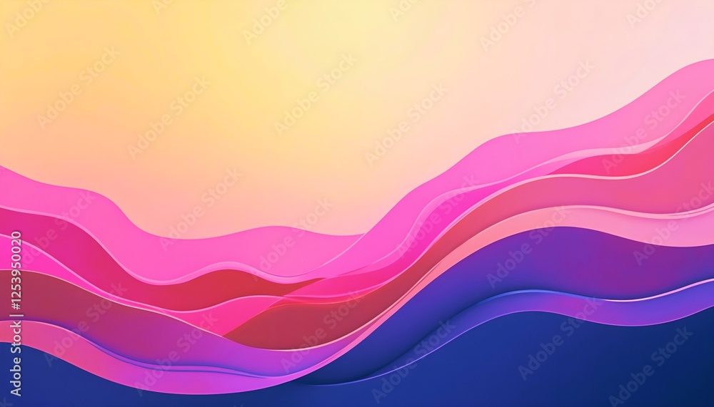 Fototapete abstract wave pattern gradient background