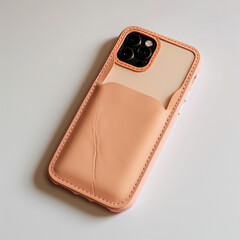 A phone case with Soft peach 