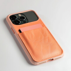 A phone case with Soft peach Pantone color, 