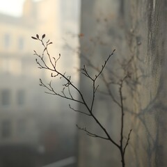 A delicate background with faintly visible, blurred tree shadows.