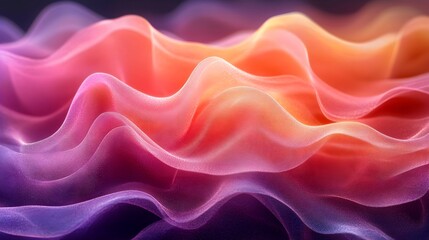 Obraz premium A delicate gradient mesh with transparent, interwoven color layers.