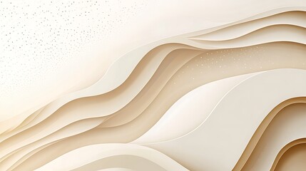 Obraz premium Abstract Beige Wave Pattern Background Design