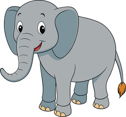 Fototapeta premium A Colourfull Cute Stylized Elephant Designs