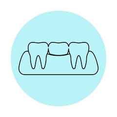  Dental crown sticker
