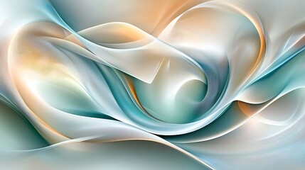 Obraz premium Abstract swirling pastel design