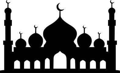 Simple Silhouette of a Mosque