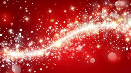 Red sparkle swirl background, holiday