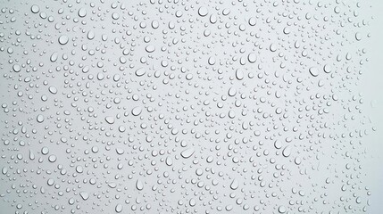 Water Droplets On A Light Gray Surface