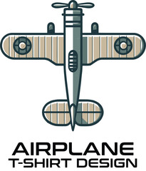 Airplane Vector T Shirt Design