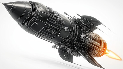 Innovative rocket design featuring powerful propulsion system and sleek aerodynamic structure