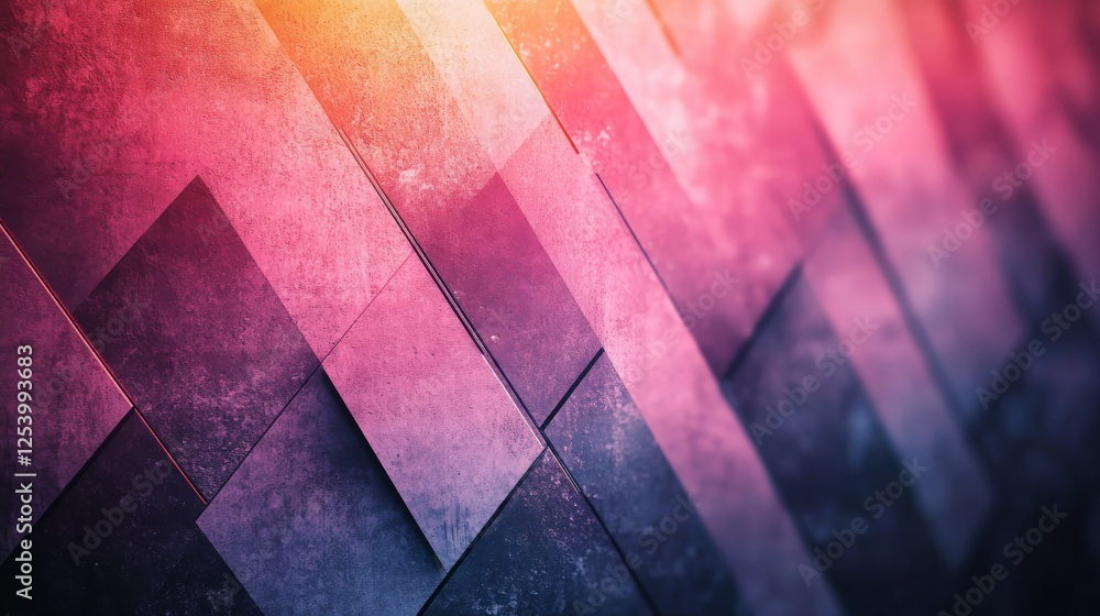 Aufkleber textured geometric shapes create a vibrant abstract modern background