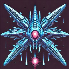 Sci-Fi Pixel Battlecraft