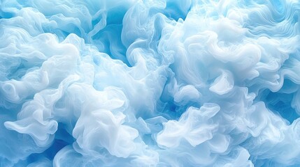 Obraz premium Abstract blue ink swirls, liquid texture background