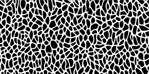 black and white abstract vector pattern resembling an organic mesh structur