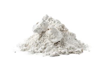 Natural Magnesium Carbonate Crystals in Sandy Terrain with Detailed Features Isolated on Transparent Background