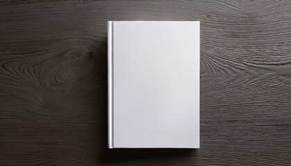 mockup of customizable vertical book front cover