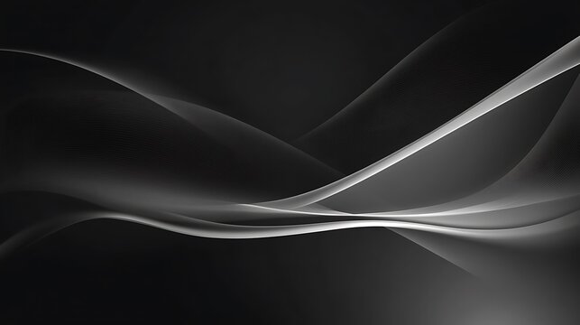 Grey waves abstract background