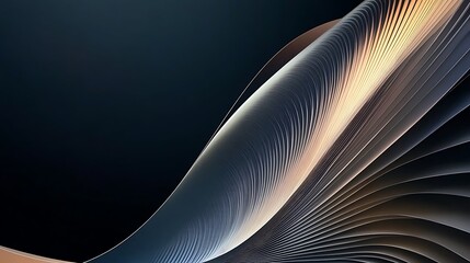 Abstract wave, dark background, design, website