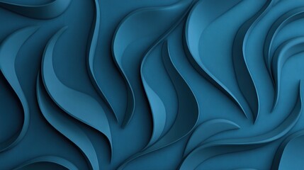 Obraz premium A textured background featuring elegant swirling shapes in deep blue tones, perfect for use in design projects such as presentations, wallpapers, and marketing materials