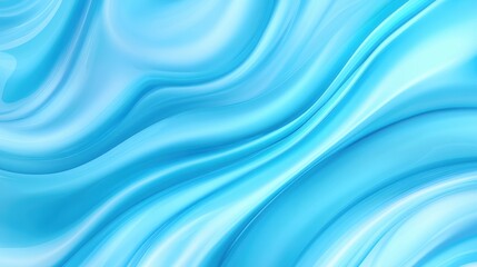 Fototapeta premium Smooth waves of vibrant blue create a tranquil and modern background, suitable for use in various creative projects such as website banners, social media graphics, or print materials,