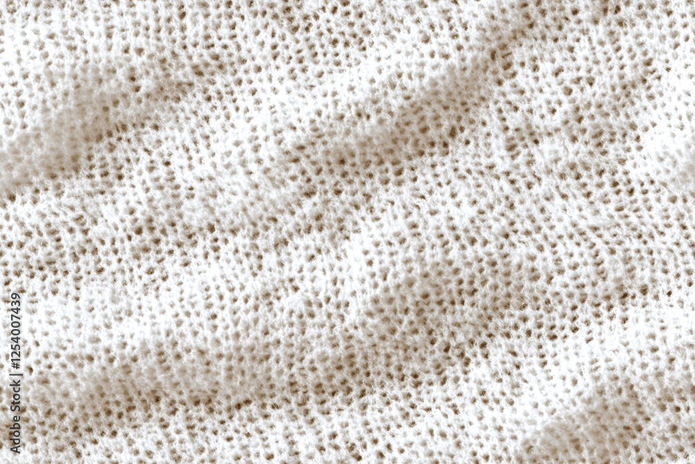 Poster close up of textured beige fabric surface with soft woven threads for creative textile background : 