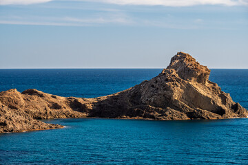 Fototapeta premium Punta Baja im Naturpark del Cabo de Gata-Nijar, Provinz Almería, Autonome Gemeinschaft Andalusien, Spanien