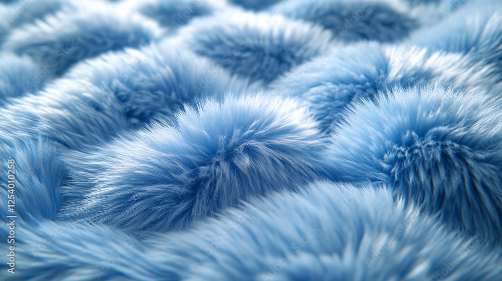 Poster soft and plush close up view of blue fur creating an inviting and cozy atmosphere perfect for home d