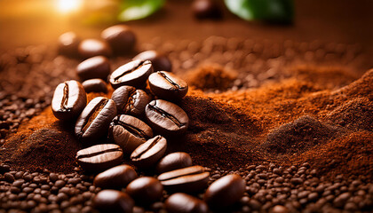 coffee beans on the ground