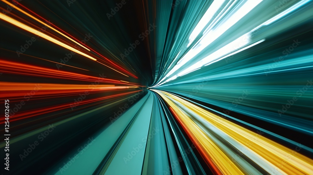 Aufkleber stunning light streaks captured in motion emphasizing the essence of urban speed and technology : ge