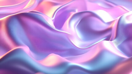 Obraz premium Iridescent fabric texture, waves, background, design