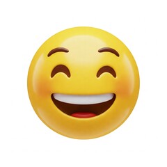 3d smiley face with smile