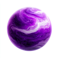 Obraz premium A captivating artistic representation of a purple cosmic planet swirling with ethereal clouds and shimmering stars, inviting awe and wonder about the universe's mysteries.