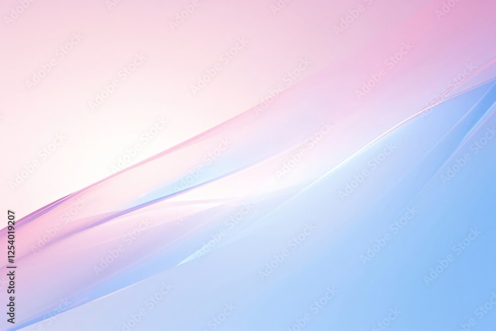 Poster abstract pink and blue gradient background with smooth wavy lines and copy space. modern minimal des