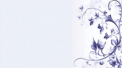 Obraz premium Lavender floral design, invitation background