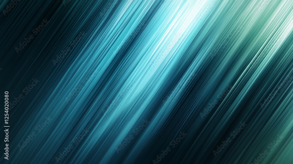 Poster abstract diagonal blue and green streaks create a dynamic effect