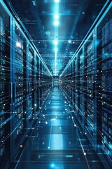 Data Center Server Hallway