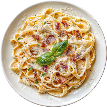 A plate of Italian food, pasta