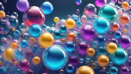 colorful glass balls
